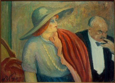 Paar im Theater von Louis Legrand