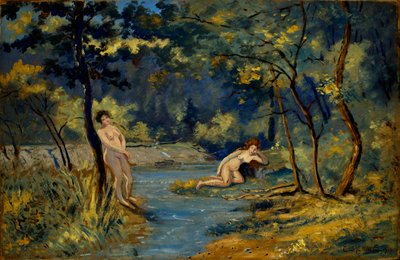 Stehende und liegende Nymphen von Louis M. Eilshemius