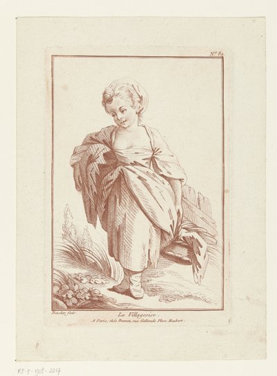 Dorfmädchen von Louis Marin Bonnet
