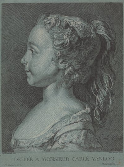 Marie-Rosalie Vanloo von Louis Marin Bonnet after Carle Van Loo
