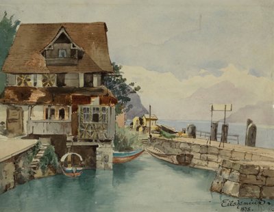 Haus am Kanal, 1878 von Louis Michel Eilshemius