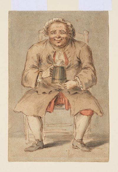 Sitzender Mann mit einem Krug von Louis Philippe Boitard