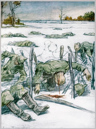 Stacheldraht, 1916 von Louis Raemaekers