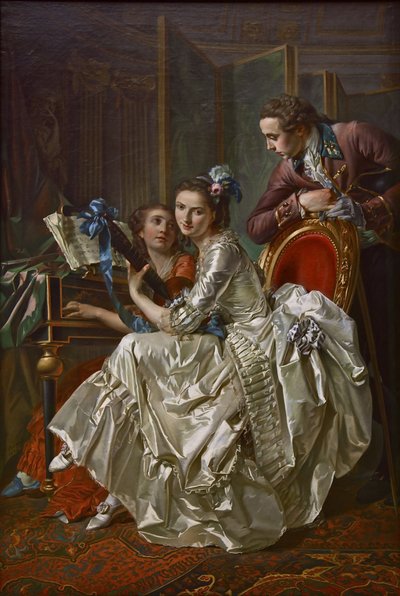 Die Musikgesellschaft, 1774 von Louis Rolland Trinquesse