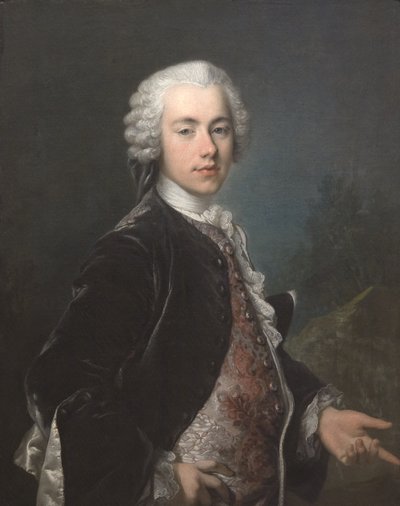 Porträt von Frederik Berregaard von Louis Tocqué