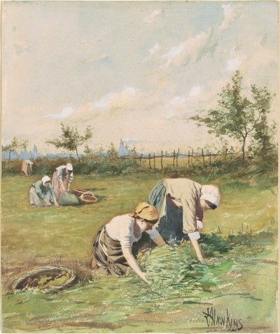 Ährenleser im Feld von Louis Welden Hawkins