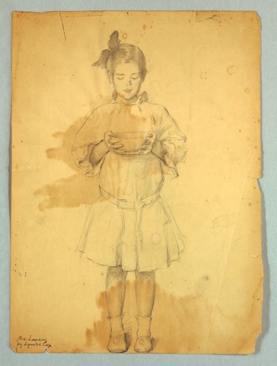 Mädchen mit Schüssel von Louise Howland King Cox