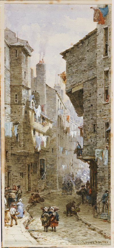 Straßenszene in Edinburgh von Louise Ingram Rayner