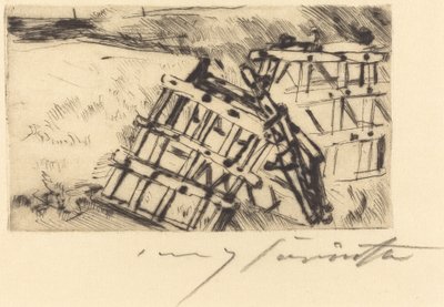 Egge Harrow, 1916 von Lovis Corinth