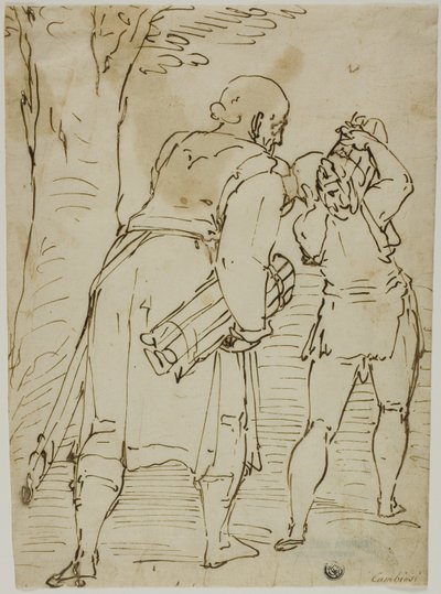 Abraham und Isaak von Luca Cambiaso