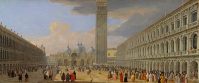 Piazza San Marco, Venedig, ca. 1709 von Luca Carlevarijs