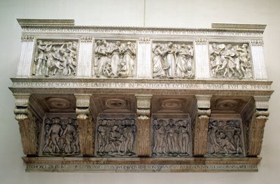 Rekonstruierte Cantoria, ca. 1432-8 von Luca Della Robbia