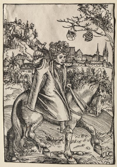 Ein Junge zu Pferd von Lucas Cranach