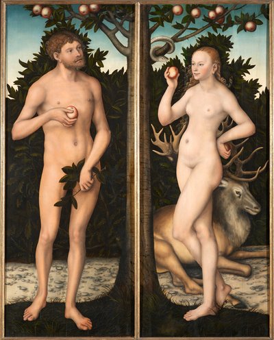 Adam und Eva von Lucas Cranach the Elder