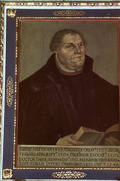 Porträt von Martin Luther von Lucas Cranach the Elder