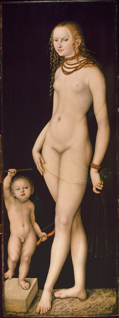 Venus und Amor, ca. 1530 von Lucas Cranach the Elder