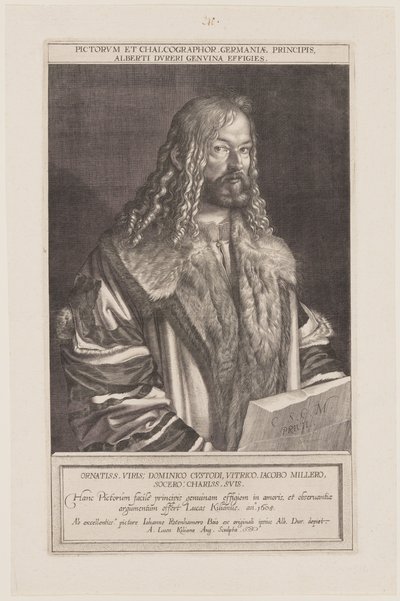 Porträt von Albrecht Dürer von Lucas Kilian