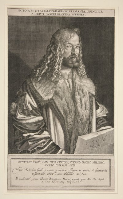Porträt von Albrecht Dürer von Lucas Kilian