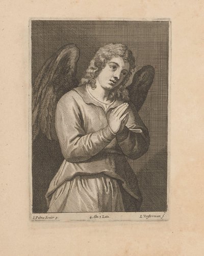 Engel mit gekreuzten Armen von Lucas Vorsterman (II)