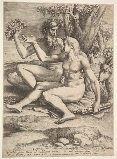 Zwei nackte Hirten von Lucas Vorsterman