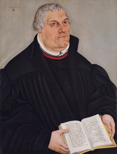 Porträt von Martin Luther von Lucas the Younger Cranach