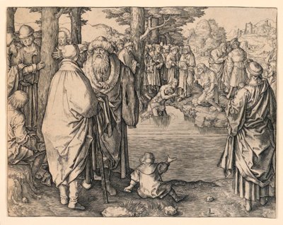 Taufe Christi von Lucas van Leyden