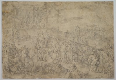 Kalvarienberg Golgatha, 1517 von Lucas van Leyden
