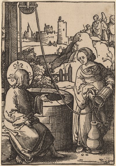 Christus und die Frau von Samaria von Lucas van Leyden