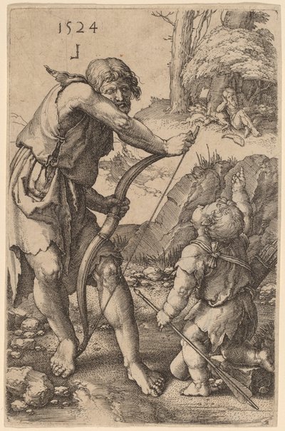 Lamech und Kain von Lucas van Leyden