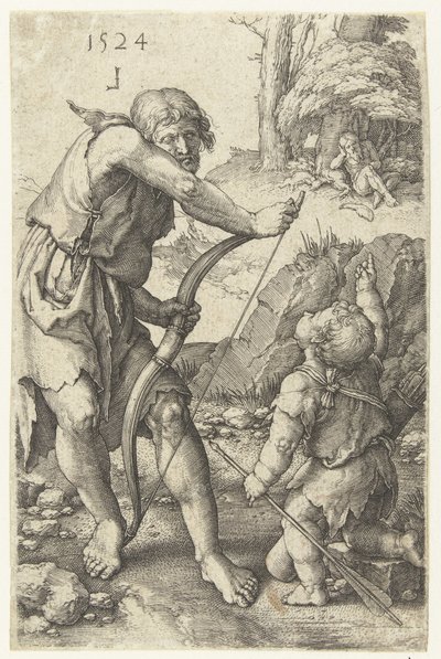 Lamech und Kain von Lucas van Leyden