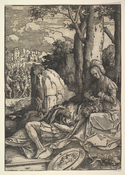 Samson und Delilah, ca. 1514 von Lucas van Leyden