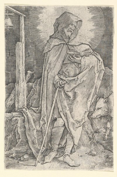 St. Antonius, ca. 1521 von Lucas van Leyden