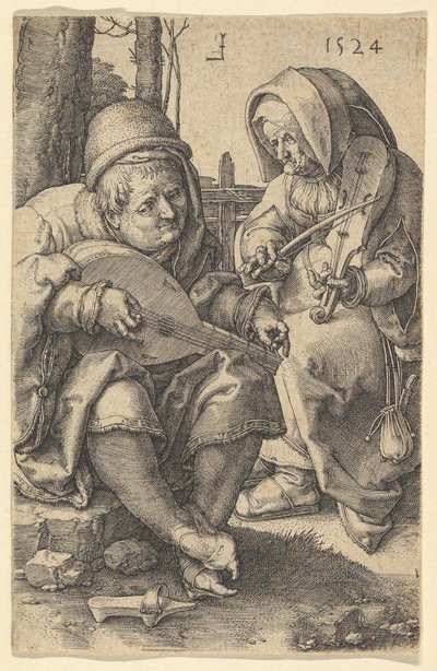 Die Musiker, 1524 von Lucas van Leyden