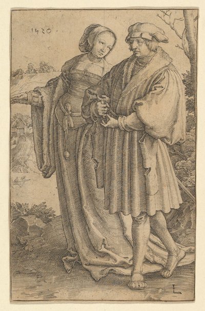 Der Spaziergang, 1520 von Lucas van Leyden