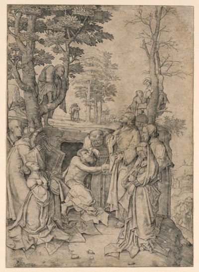 Die Auferstehung des Lazarus von Lucas van Leyden