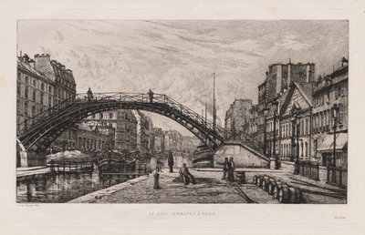 Le Quai Jemmapes in Paris, 1881 von Lucien Gautier