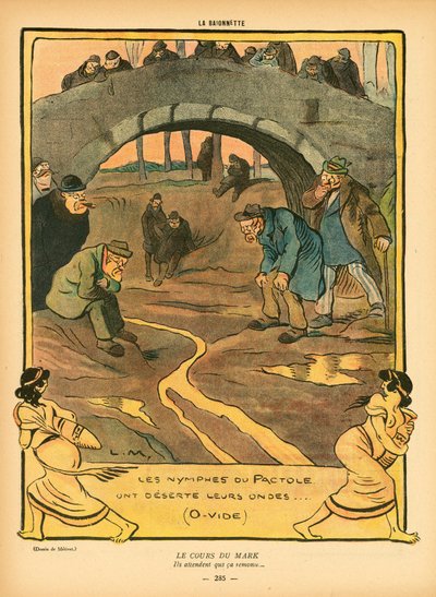 La Baionnette, Satirisch in Farben von Lucien Metivet