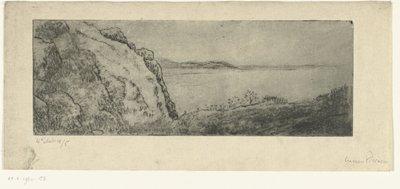 Hügel an der Küste von Lucien Pissarro