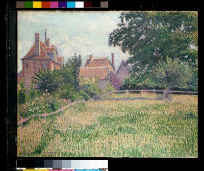 Das Haus der tauben Frau, Eragny von Lucien Pissarro