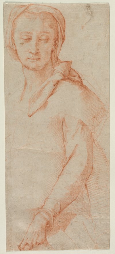 Halbfigur-Studie einer Frau von Ludovico Cardi Cigoli