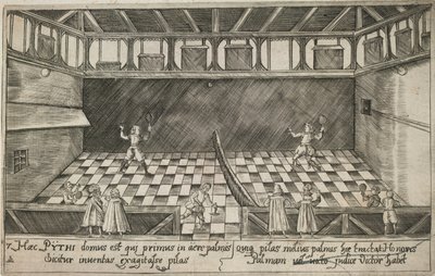 Ein Spiel von Real Tennis, ca. 1600 von Ludwig Ditzinger