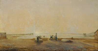 Landschaft am Neusiedlersee von Ludwig Ferdinand Schnorr von Carolsfeld