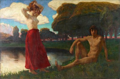 Idylle, 1894-1895 von Ludwig von Hofmann