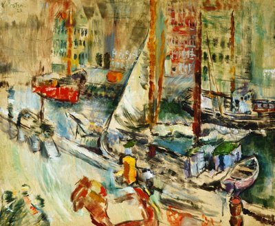 Fra Nyhavn, 1923 von Ludvik Peter Karsten