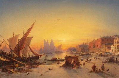 Venedig im Abendlicht von Ludwig Mecklenburg