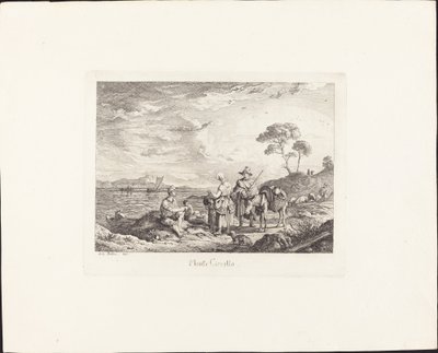 Monte Circello von Ludwig Richter
