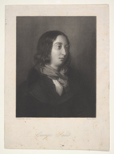 Porträt von George Sand, 1837 von Luigi Calamatta