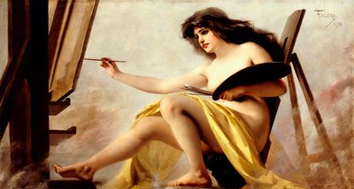 Eine Allegorie der Malerei, 1892 von Luis Riccardo Falero