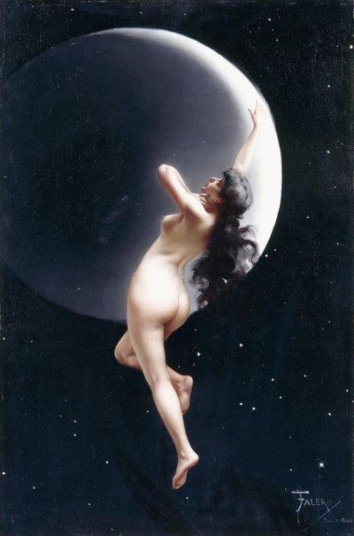 Die Mondnymphe, 1883 von Luis Riccardo Falero