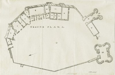 Dudley Castle (Lithographie) von Luke Booker